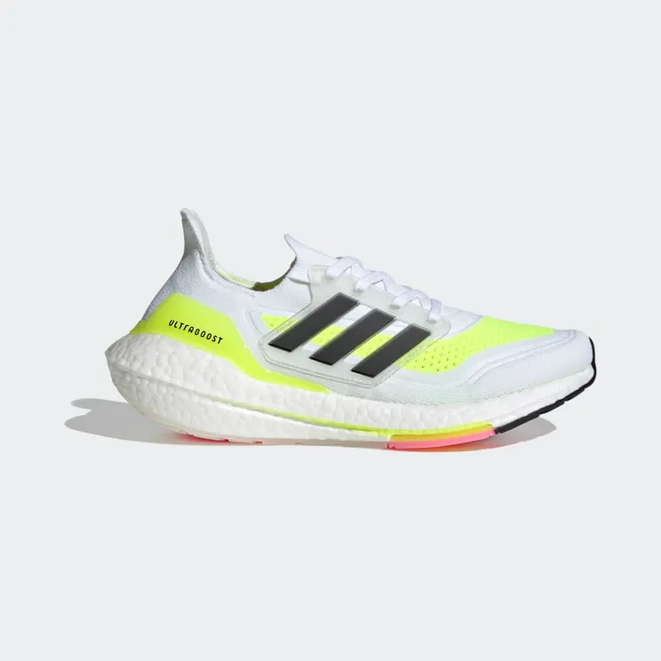 Adidas UltraBoost 21 ‘White Solar Yellow’ Cloud White/Core Black/Solar Yellow (FY0401)