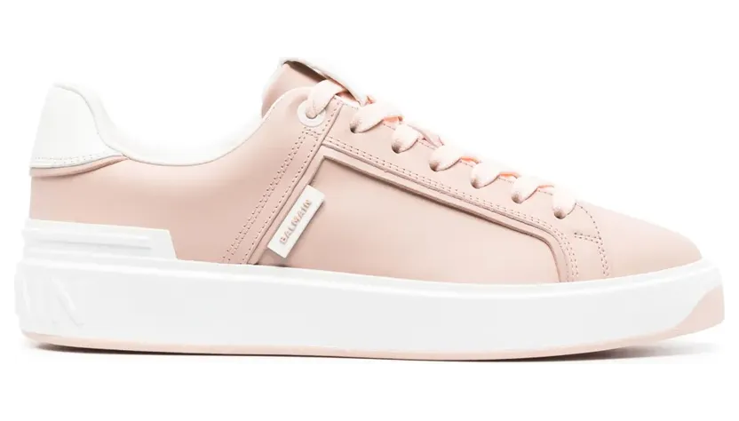 Balmain B-Court leren sneakers – Roze (AN0VI712LTPB)