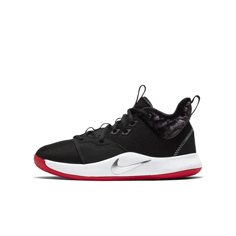 Nike PG 3 Velour Bred (GS) Black/White-University Red (AQ2462-016)