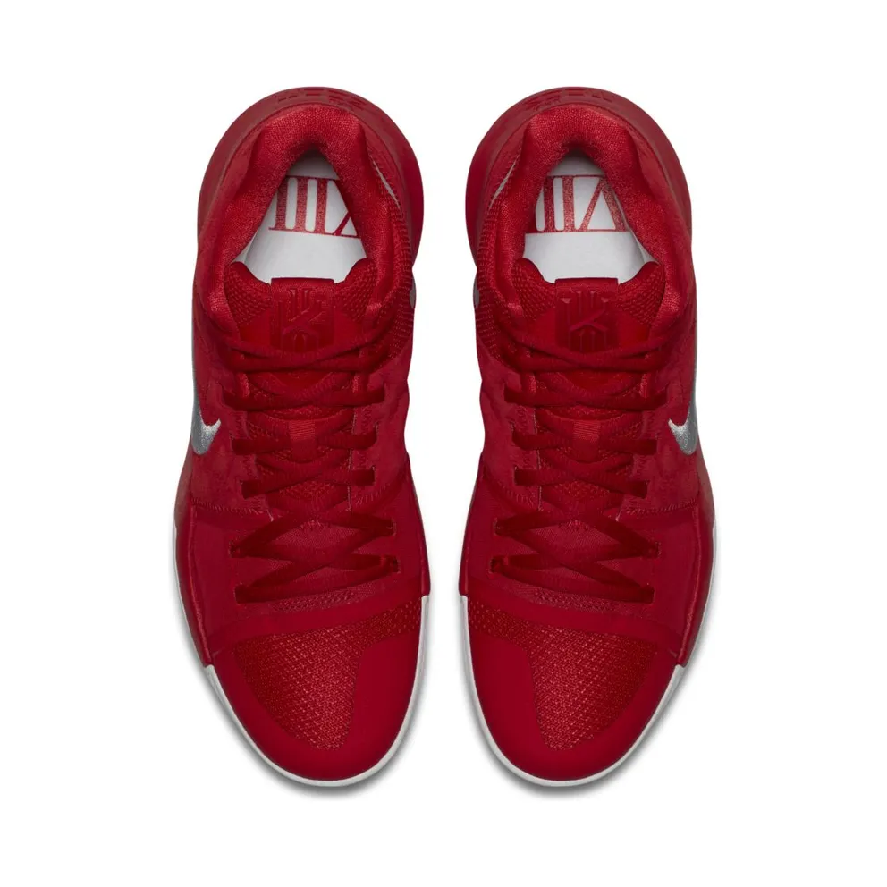 Nike Kyrie 3 Red Suede University Red/University Red-Wolf Grey (852395-601)