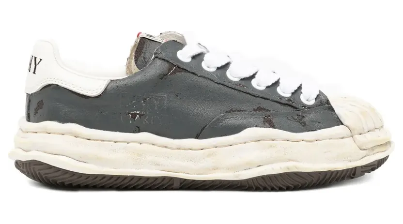 Maison MIHARA YASUHIRO Blakey Sneakers mit zerrissenem Film – Grau (A15FW727GRAY)