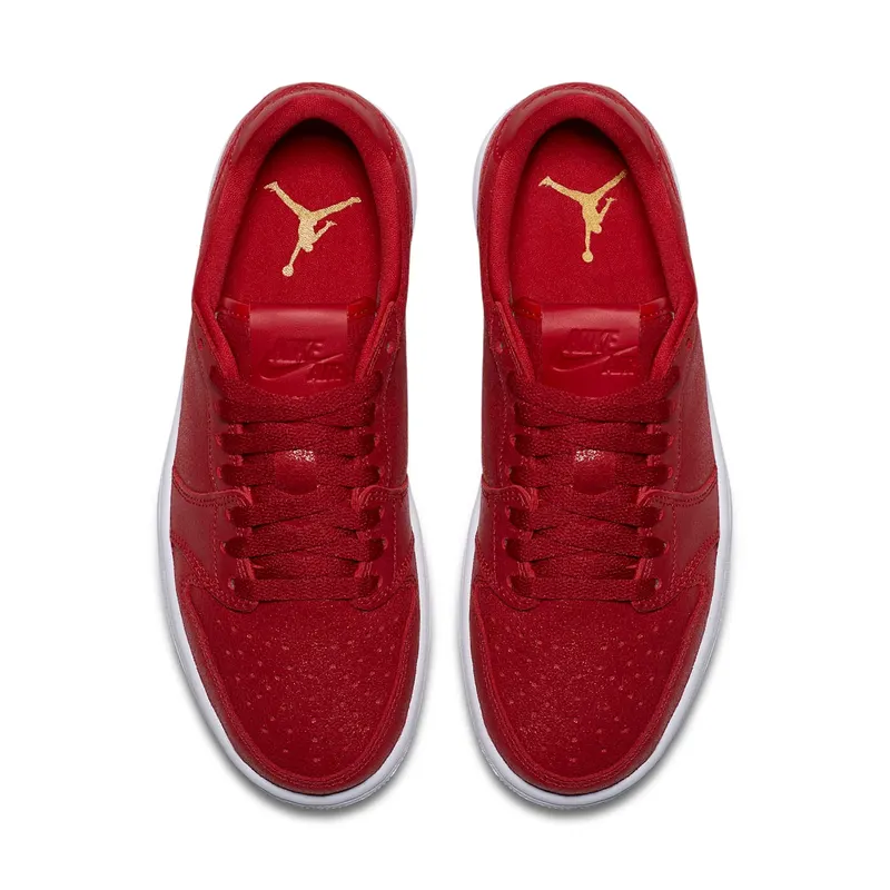 Jordan 1 Retro Low NS Gym Red White (W) Gym Red/White-Metallic Gold (AH7232-623)