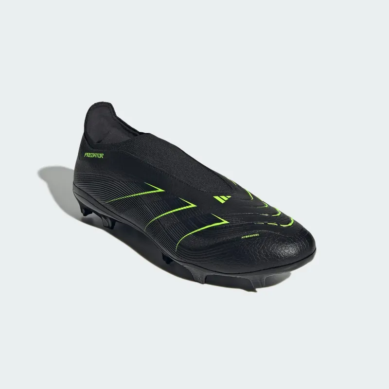 adidas Predator League Laceless FG/MG Core Black Carbon Lucid Lemon (JI1166)