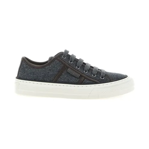 Brunello Cucinelli Shiny Tab “Grey” (MZ38G3328PC004)