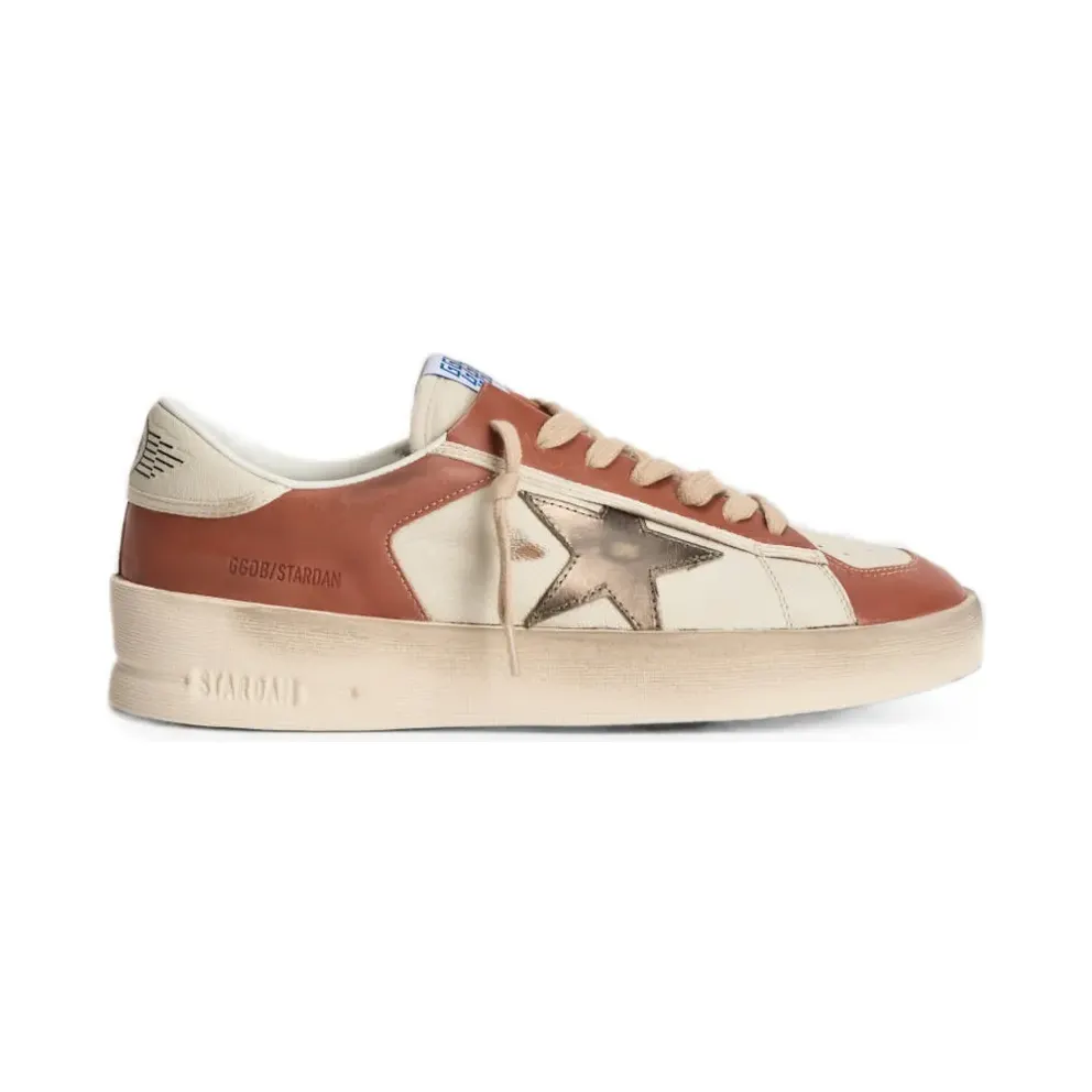 Golden Goose Stardan with ster-patch – Beige (GMF00479F008526)