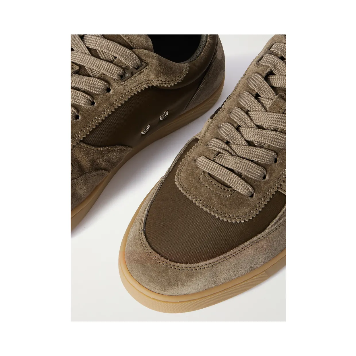 Christian Louboutin Tutti Rui Suede and Shell Sneakers Brown (3250271) (5)