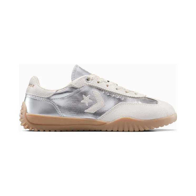 Converse Run Star Trainer Metallic Canvas Dull Silver/Vintage White (A15189C)