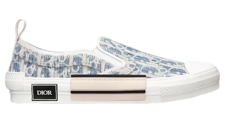 Dior B23 Low Blue Oblique Kasuri Jacquard (3SN262ZLA_H560)