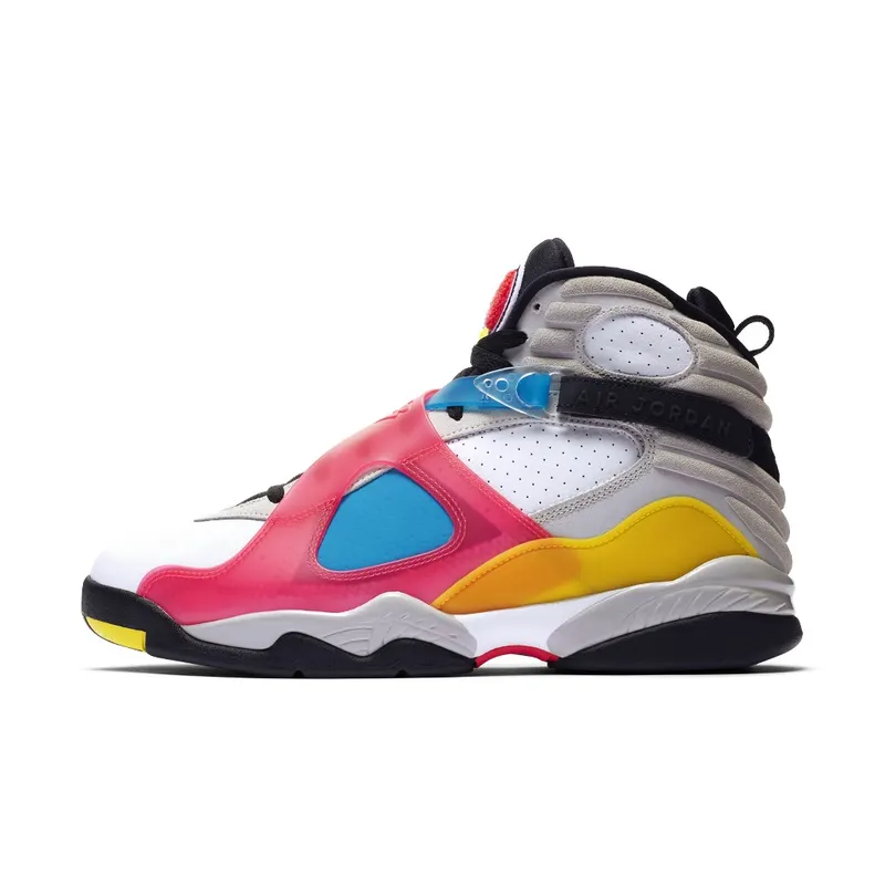 Jordan 8 SP Retro SE White Multicolor White/Black-Red Orbit (BQ7666-100)