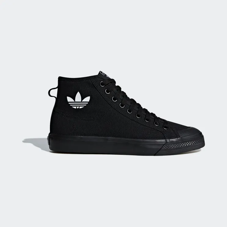 adidas Nizza High Top Core Black / Core Black / Cloud White (B41651)