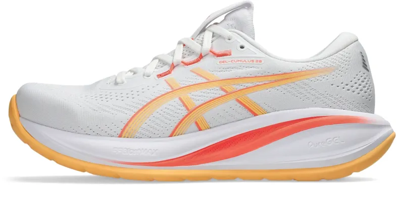 ASICS GEL-CUMULUS 28 “White / Orange Glow” (1012B916-103)