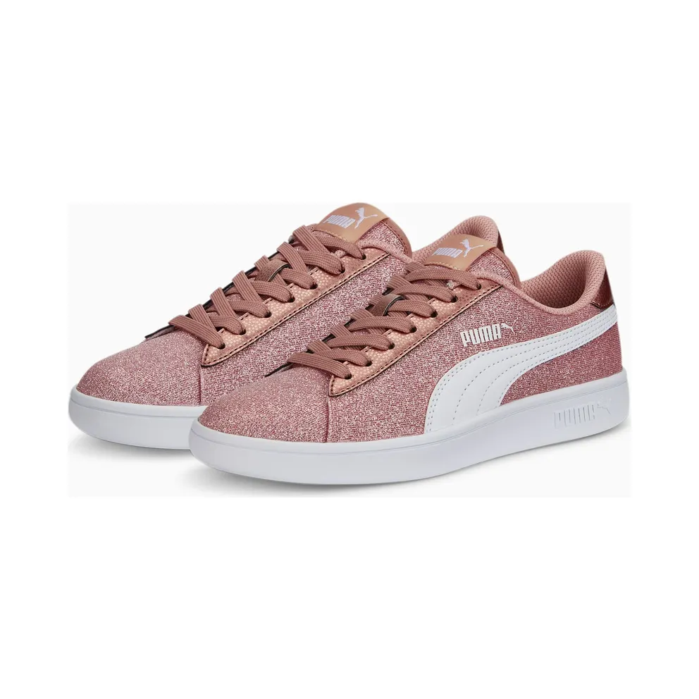 PUMA Smash V2 Glitz Glam Youth Rose Gold/White (367377-29)