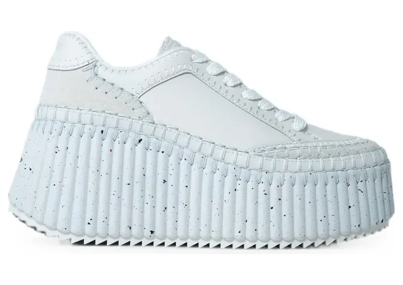 Chloé Nama sneakers met plateauzool – Wit (CHC24U02IBD)