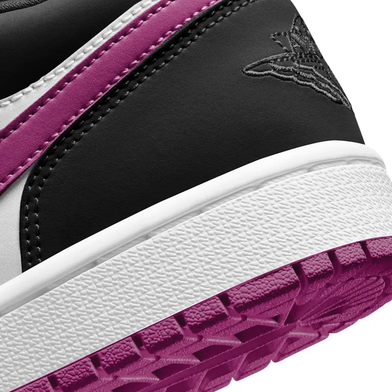 Jordan 1 Low Black Cactus Flower (W) Black/Cactus Flower-White (DC0774-005)