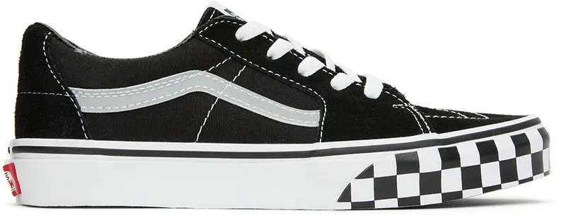 Vans Kids Black Checkerboard Sk8-Low Big Kids (VN0A5EE4AC91)