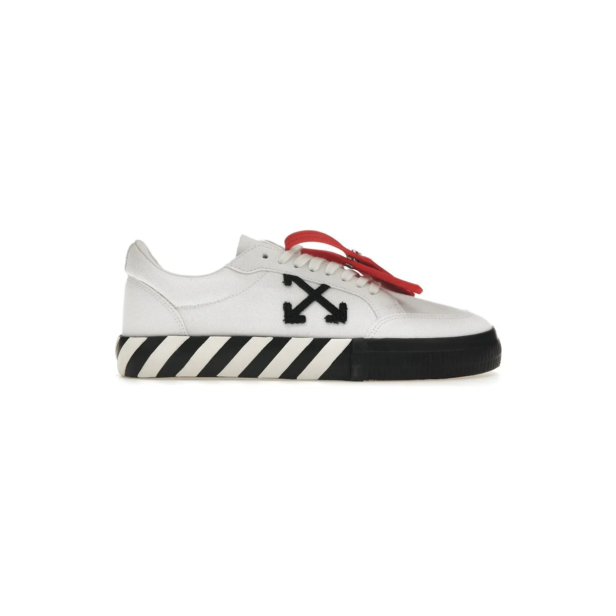 OFF-White Vulcanized Low Canvas White Black Ice (OMIA085C99FAB0060110)