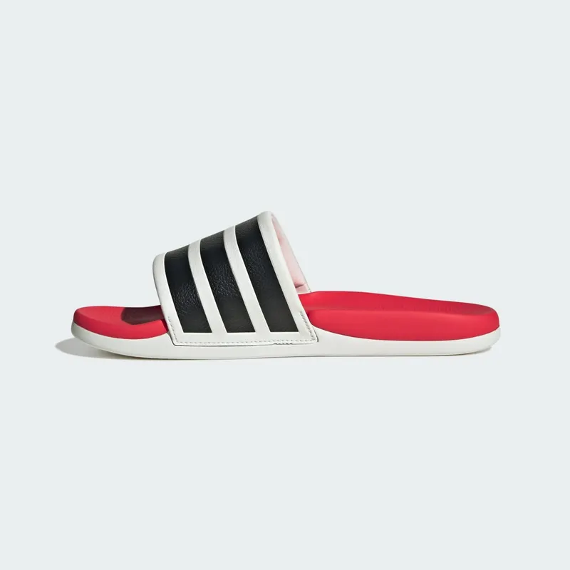 Adidas ADILETTE COMFORT 2.0 Slides Crystal White / Core Black / Lucid Red (HQ2473)