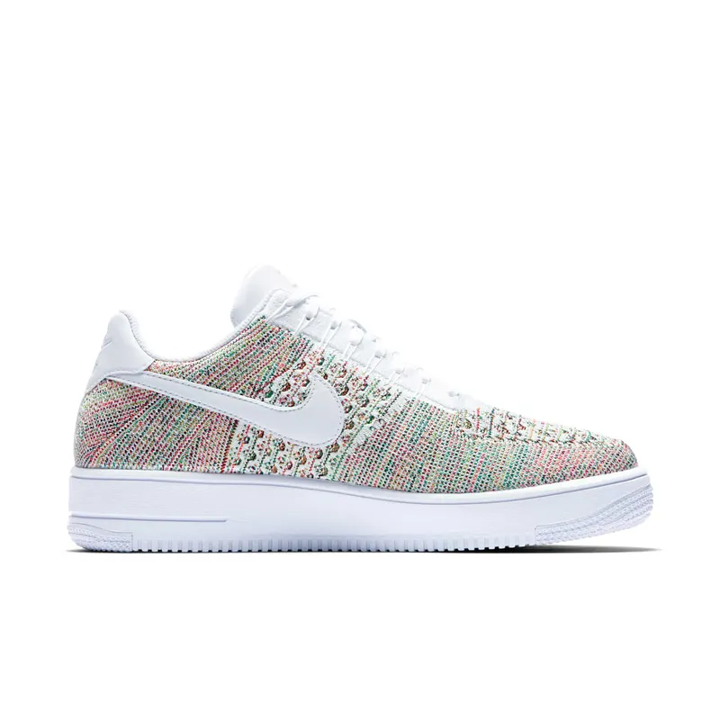 Nike Air Force 1 Ultra Flyknit Low Multi-Color Yellow Strike/White-Bright Crimson-White (817419-701)