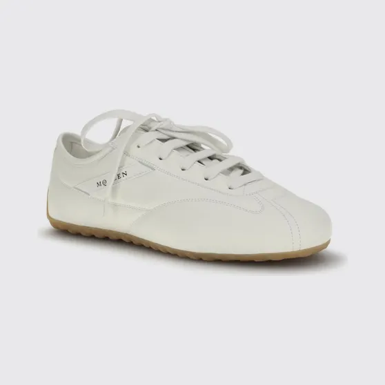 Mcqueen Boxe Leather Sneakers White (866897WIAJ89509)