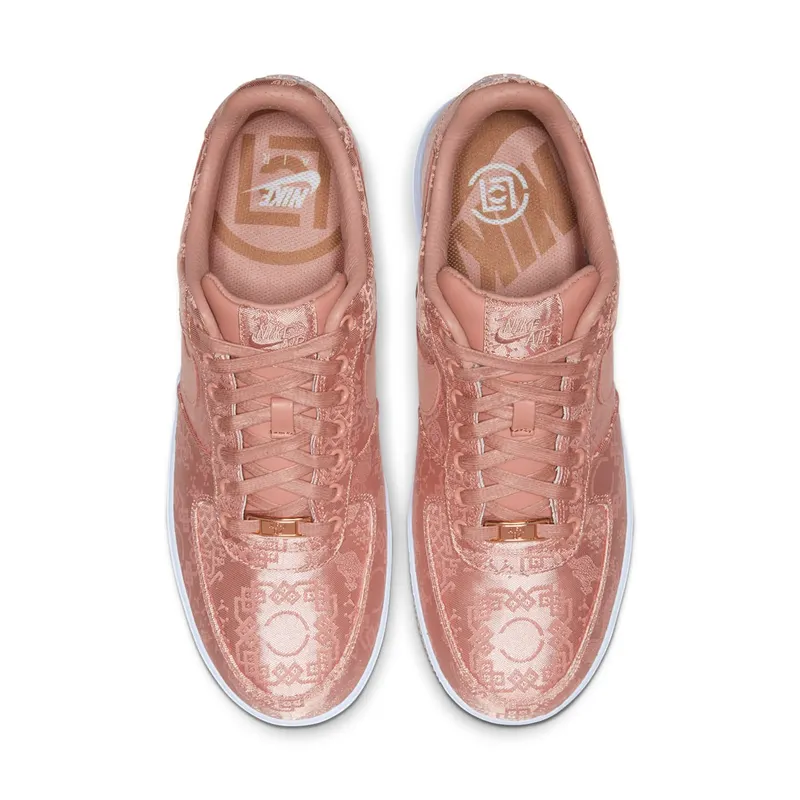 Nike Air Force 1 Low Clot Rose Gold Silk (Special Box) Rose Gold/White-Gum Medium Brown (CJ5290-600)