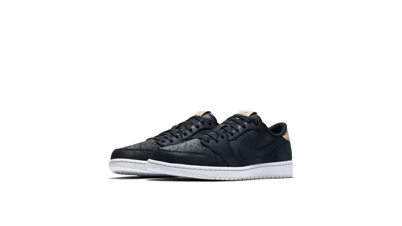 Jordan 1 Retro Low OG Black Vachetta Black/Vachetta Tan-White (905136-010)