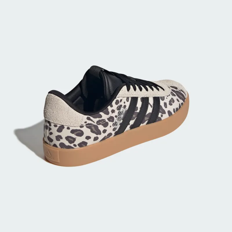 Adidas VL COURT 3.0 Crystal Linen / Core Black / Khaki Six “Leopard” (KI2689)