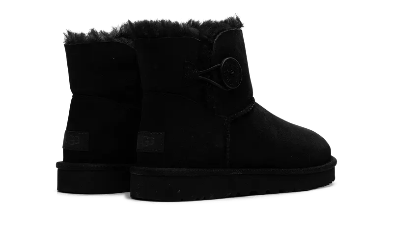 Ugg Mini Bailey Button Boot “Black” (1016422-BLK)
