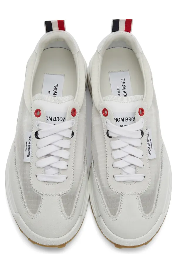 Thom Browne White Unlined Tech Runner Sneakers (FFD059A-07685) (5)