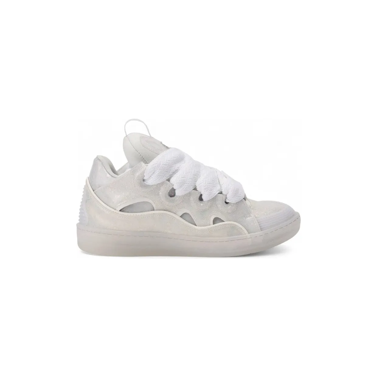 Lanvin Curb White Glitter (FU SKDK12 MEDU P2500)