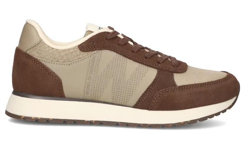 Woden sneaker Beige / Chocoladebruin (WL740-541)