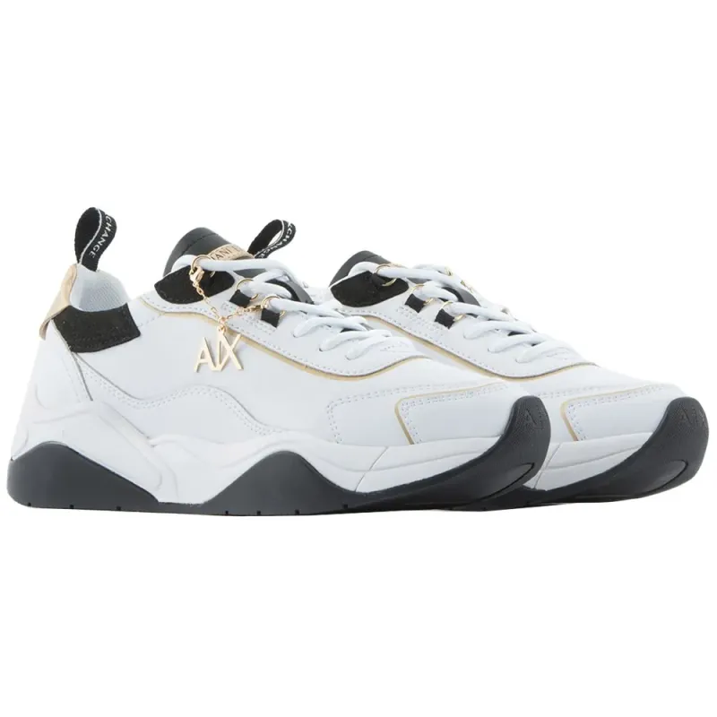Armani Exchange Armani sneaker Optical White / Black / Gold (XDX104XV580S03739M)