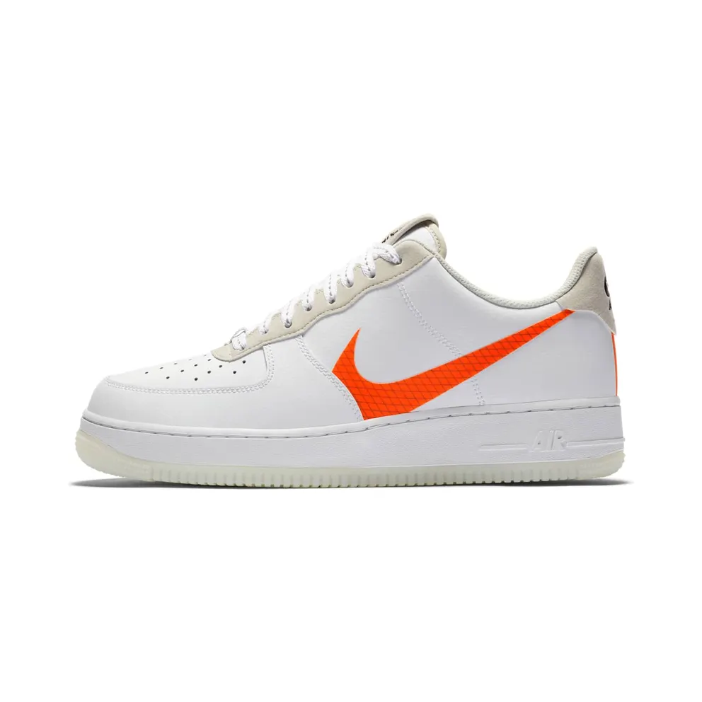 Nike Air Force 1 07 LV8 Orange Swoosh (CD0888-100)