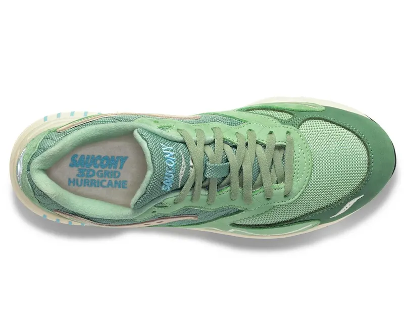 Saucony 3D Grid Hurricane – “Green Cream” (S70670-7)