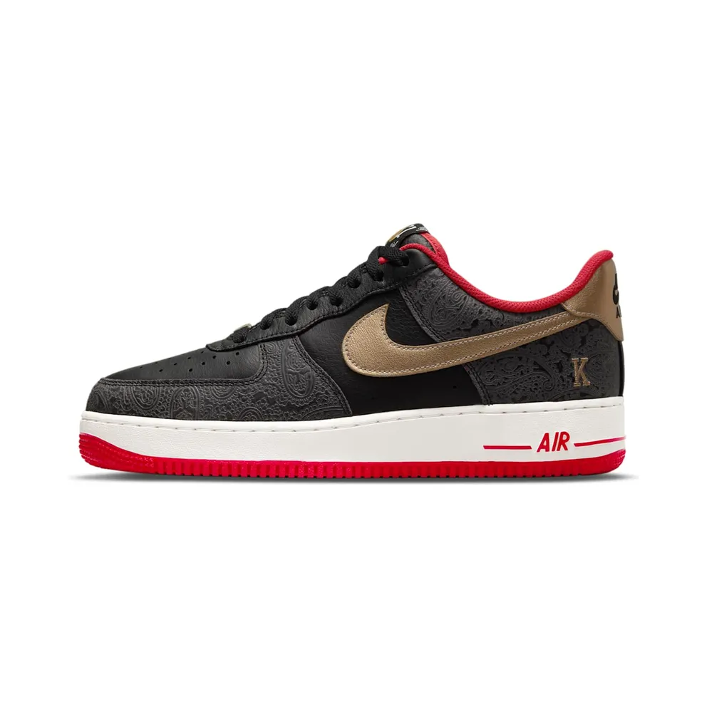Nike Air Force 1 Low Spades – “Black / Metallic Gold / University Red” (DJ5184-001)