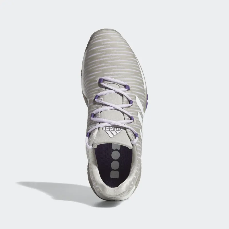 Adidas CodeChaos Golf Shoes Metal Grey / Crystal White / Purple Tint (EE9340)