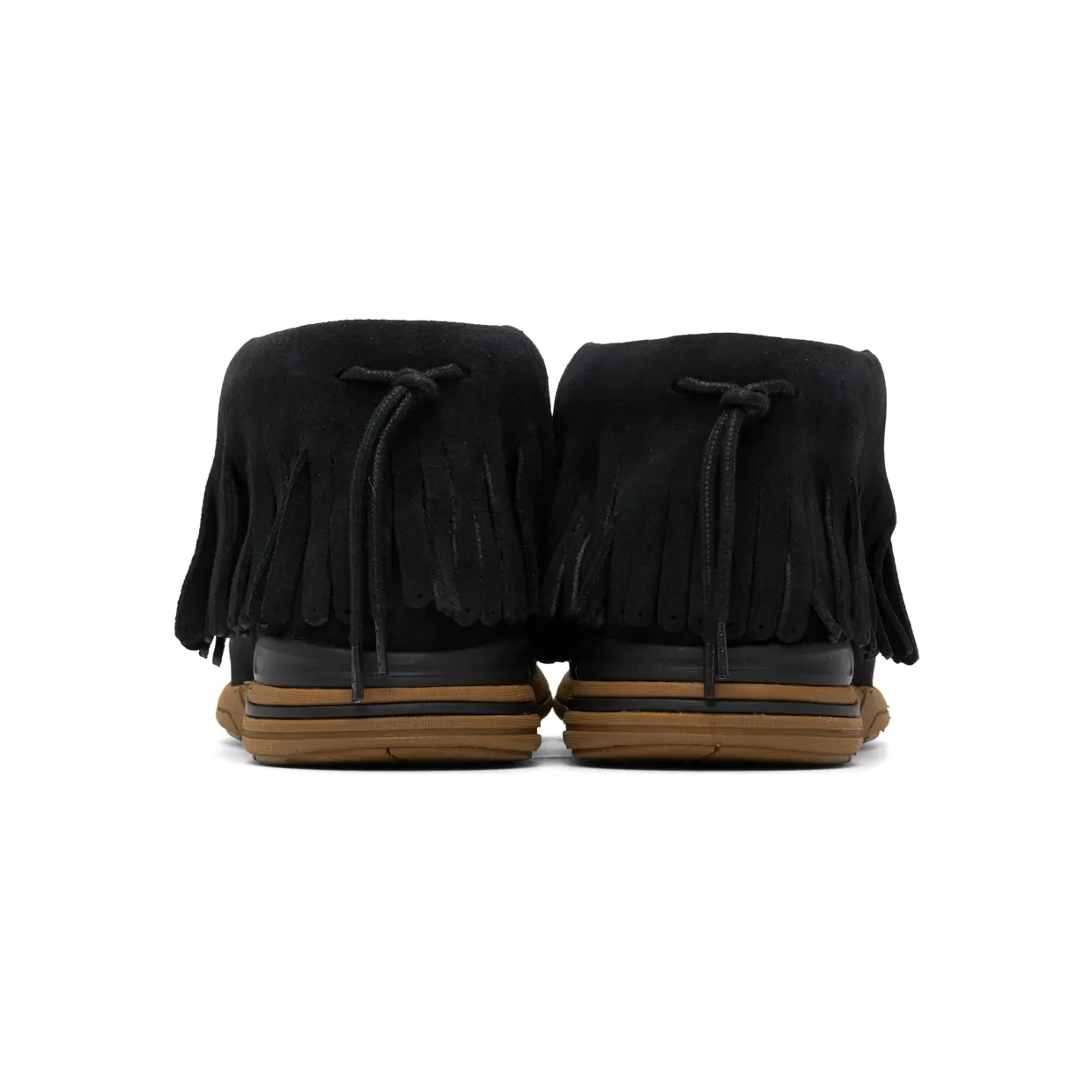 Visvim Black Suede Fringed Sneakers (122202002001) (2)