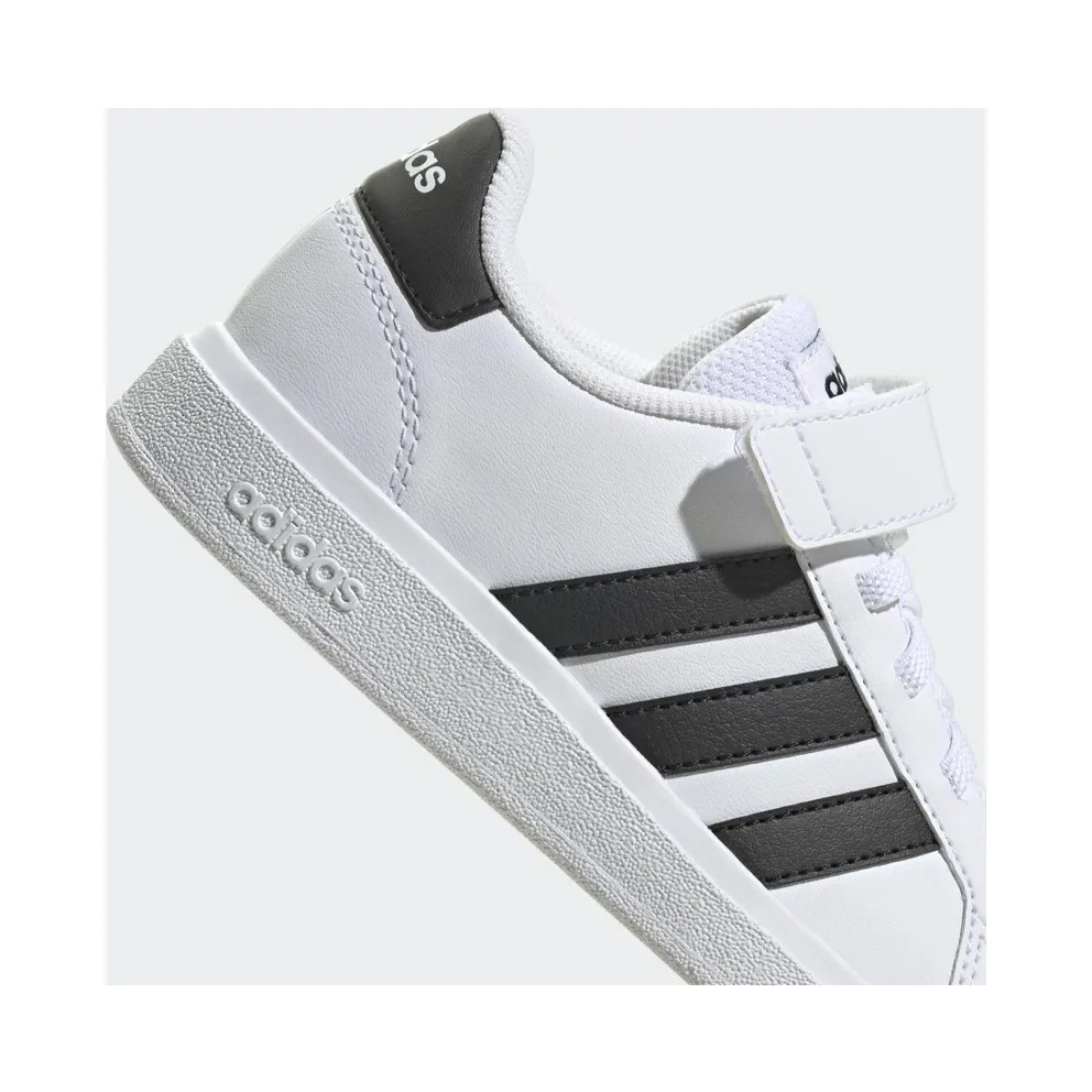 Adidas Grand Court Lifestyle Court Elastic Lace and Top Strap Cloud White / Core Black / Core Black (GW6521)