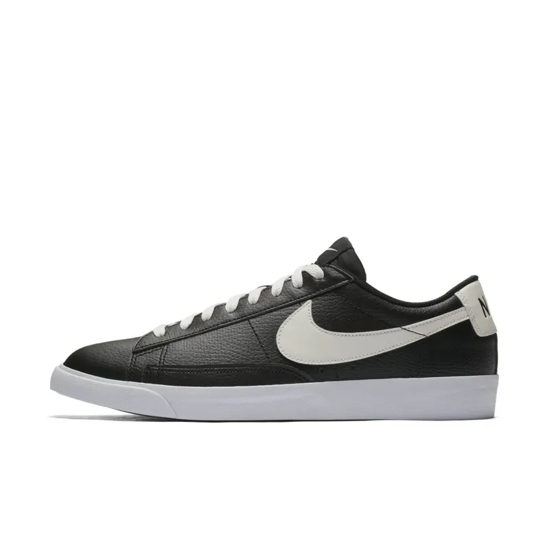 Nike Blazer Low Leather Black Sail Black/Sail-Gum Medium Brown (AJ9515-001)
