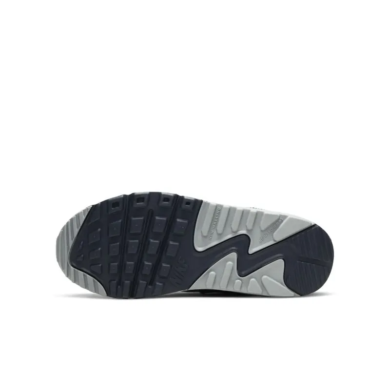 Nike Air Max 90 White Grey Obsidan (GS) White/Light Smoke Grey-Particle Grey-Obsidian (CD6864-105)