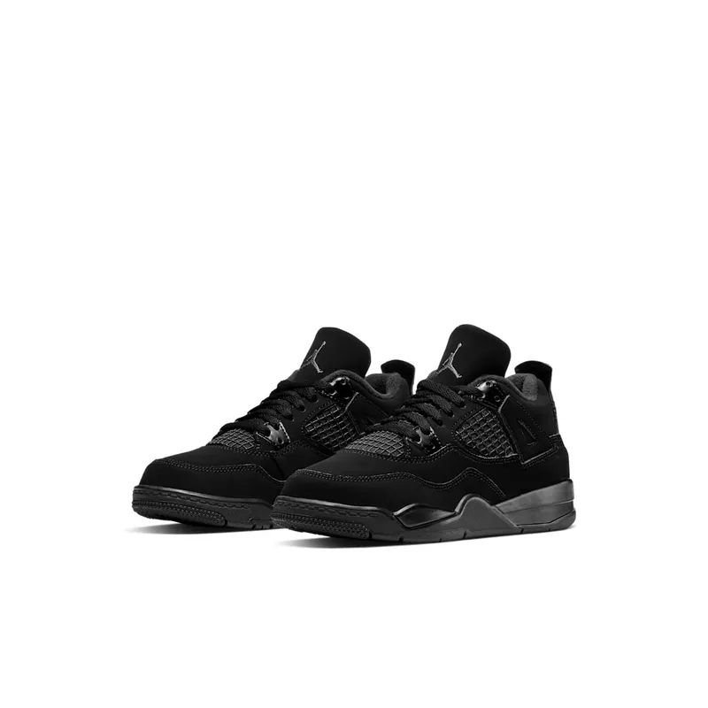 Jordan 4 Retro Black Cat 2020 (PS) Black/Black-Light Graphite (BQ7669-010)