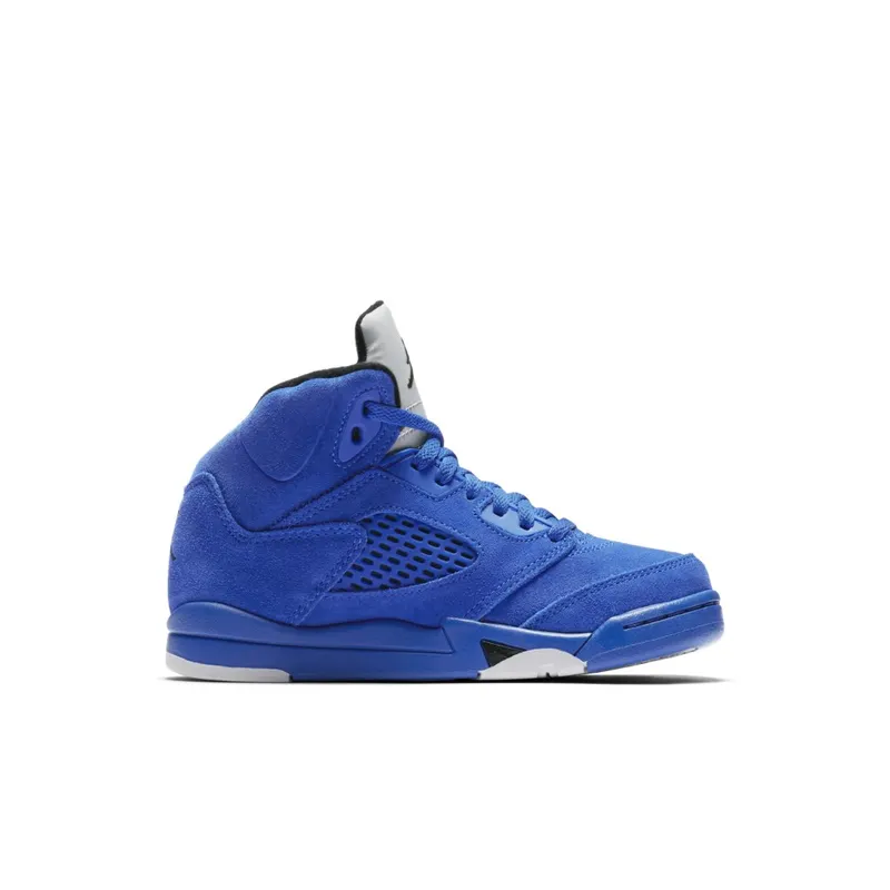 Jordan 5 Retro Blue Suede (PS) Game Royal/Black (440889-401)