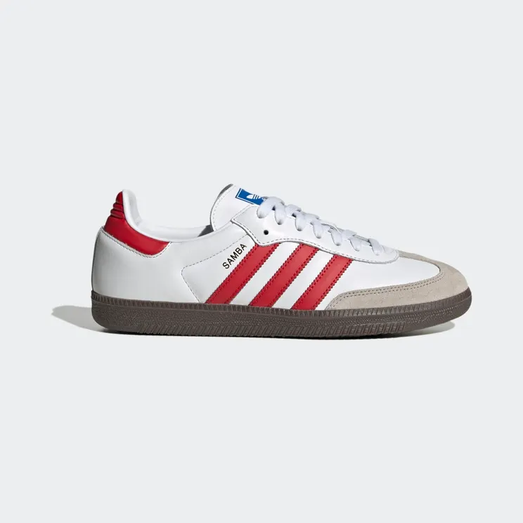adidas Samba OG White / Better Scarlet / Gum 5 (IG1025)