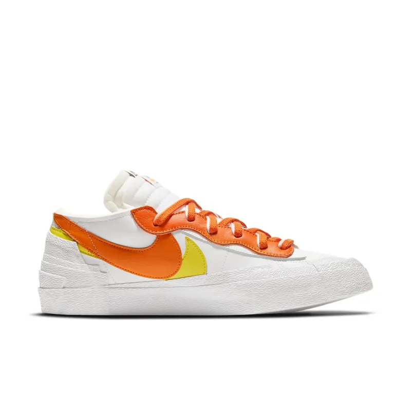 Nike x sacai Blazer Low Magma Orange (2021) – “White / Magma Orange / White” (DD1877-100)