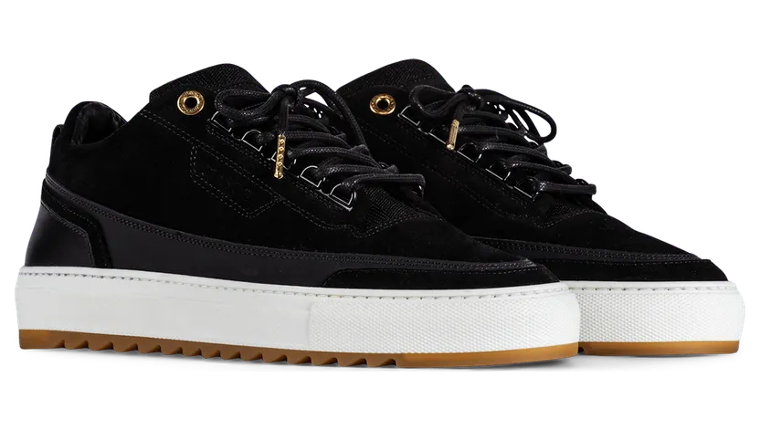 Mason Garments Firenze Leather / Mesh Black Schwarz (SS21-21A)