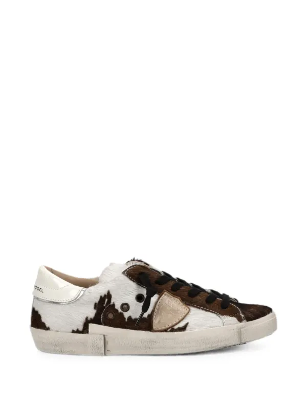 Philippe Model Paris PRSX Sneakers mit Kuh-Print – Braun (PRLDAV01)