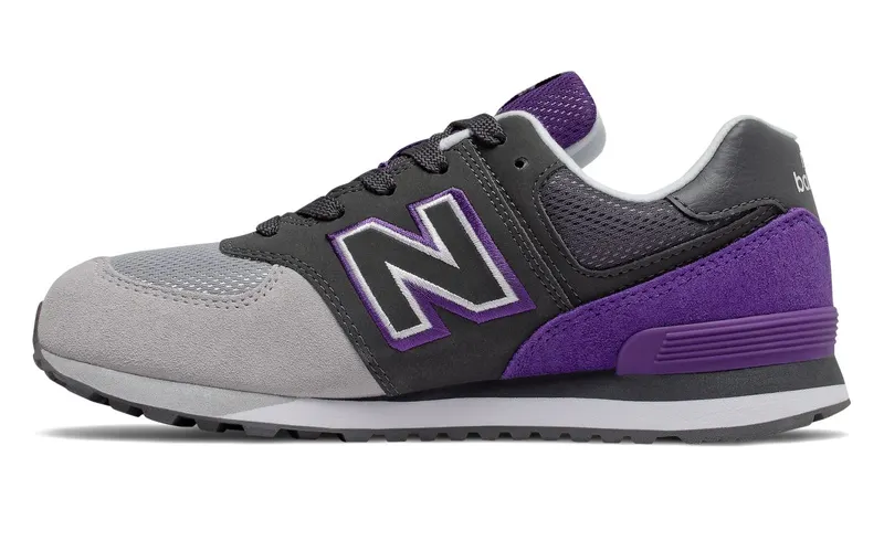 New Balance 574 Shadow Logo PS “Black Purple” (GC574UPB)