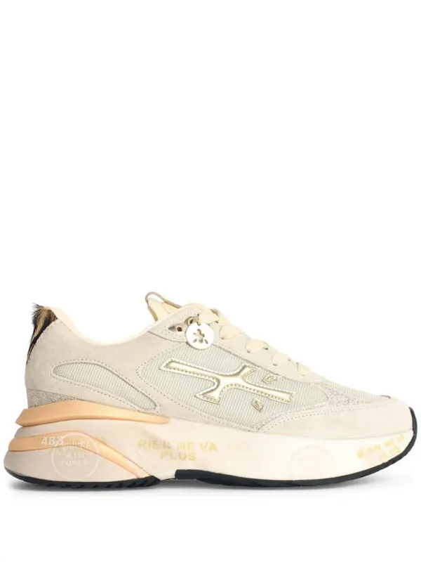 Premiata Moe Run aus Wildleder – Nude (MOERUND7800)