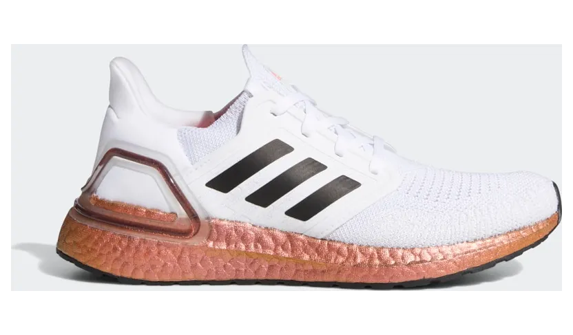 adidas Ultraboost 20 Cloud White / Core Black / Signal Pink / Coral (EG9780)
