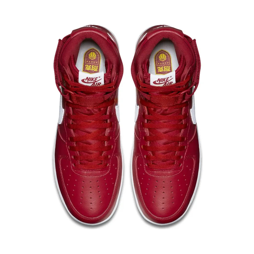 Nike Air Force 1 High Nai Ke Gym Red (2015) Gym Red/Summit White (743546-600)