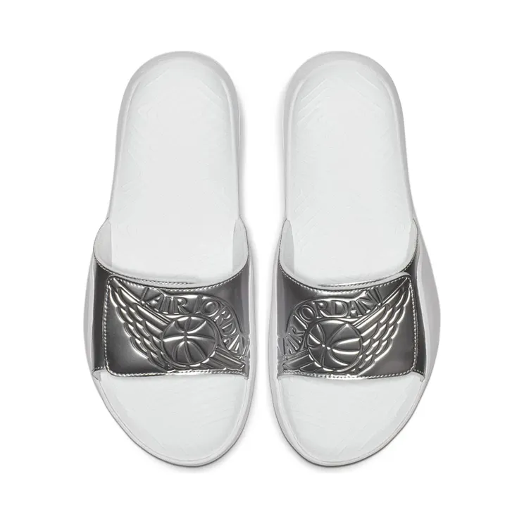 Jordan Hydro 7 “White / Metallic Silver” (AA2517-101)